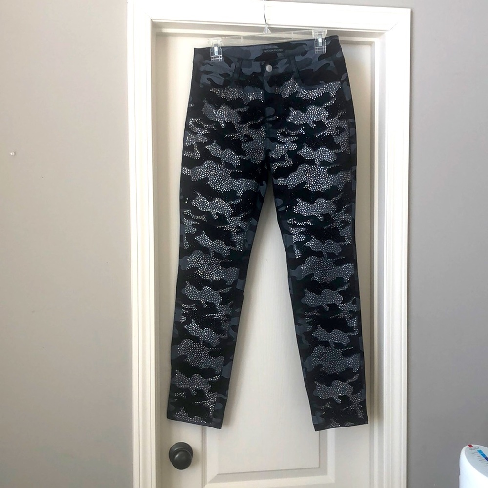 Boston Proper camo glam jeans